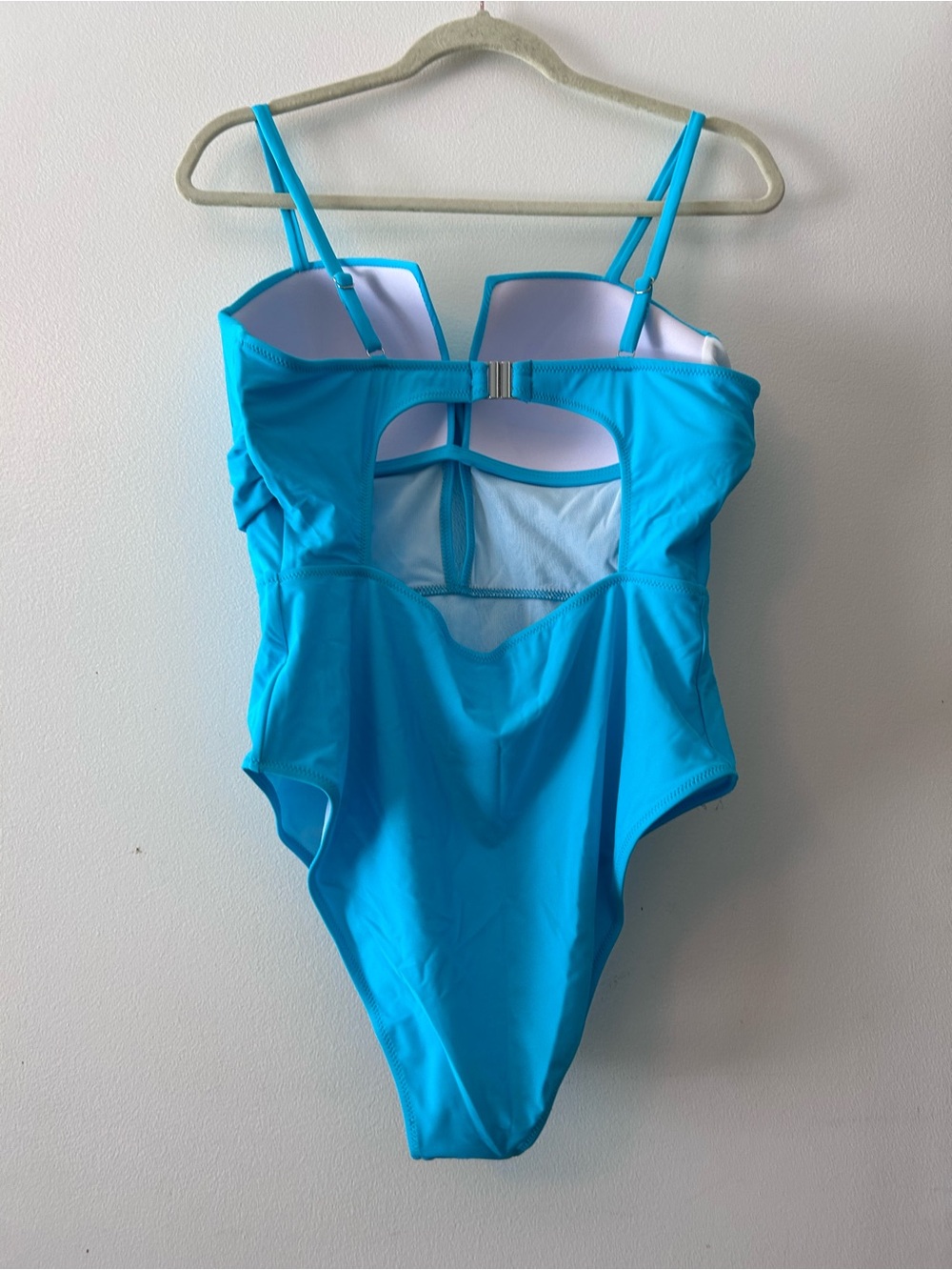 Popvil Bright Blue Twist-Front One-Piece Swimsuit - Picture 2 of 3